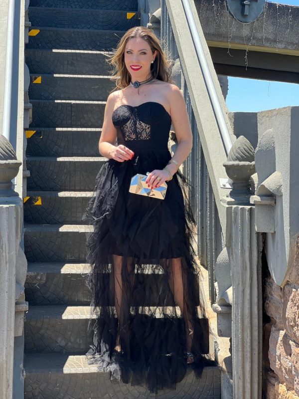 vestido lemise preto tule vestido lemise preto tule