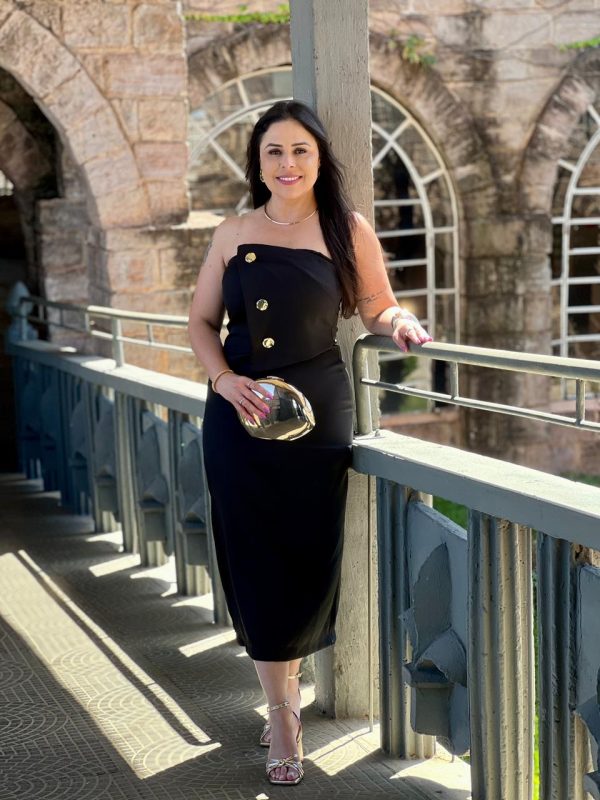 vestido tomara que caia fancy