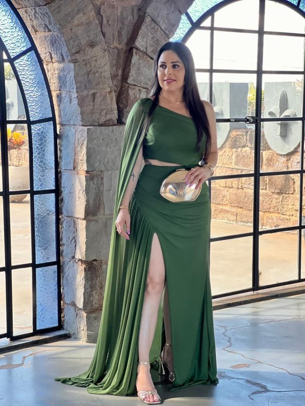 vestido nula manga verde militar festa vestido nula manga verde militar festa