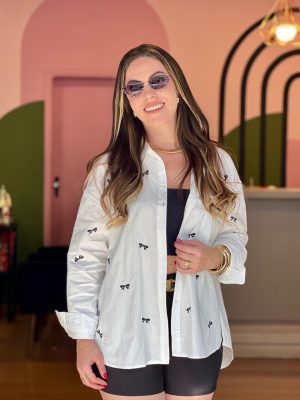 camisa social laços