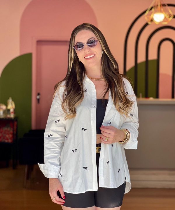 camisa social laços