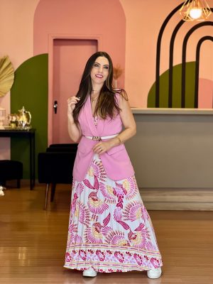 vestido floral coleção florata