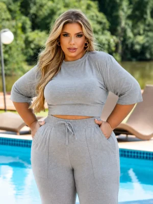 conjunto total confort cinza conjunto total confort cinza